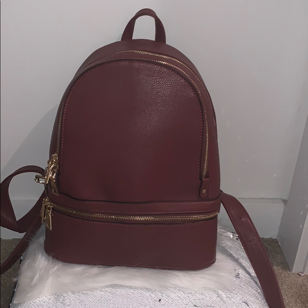 Brown mini book bag